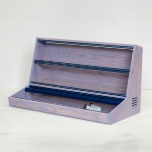 10U 126HP PURPLE coloured Eurorack case with BLUE rails