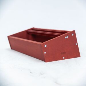 4U 84HP tilted Eurorack case in RED