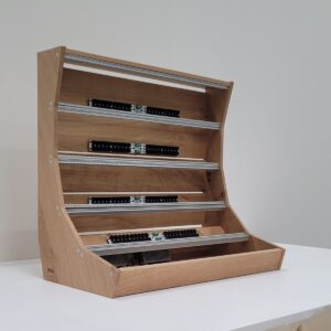 15U 126HP Solid oak Eurorack case