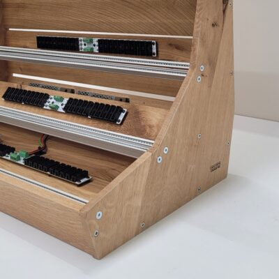 15U 126HP Solid oak Eurorack case