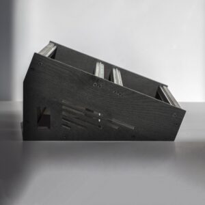 7U 104HP Slanted Eurorack cases in BLACK