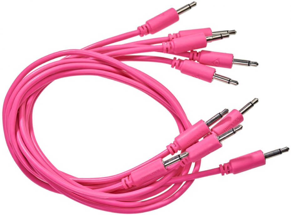 set of 5 pink cables 2 Many Synths
